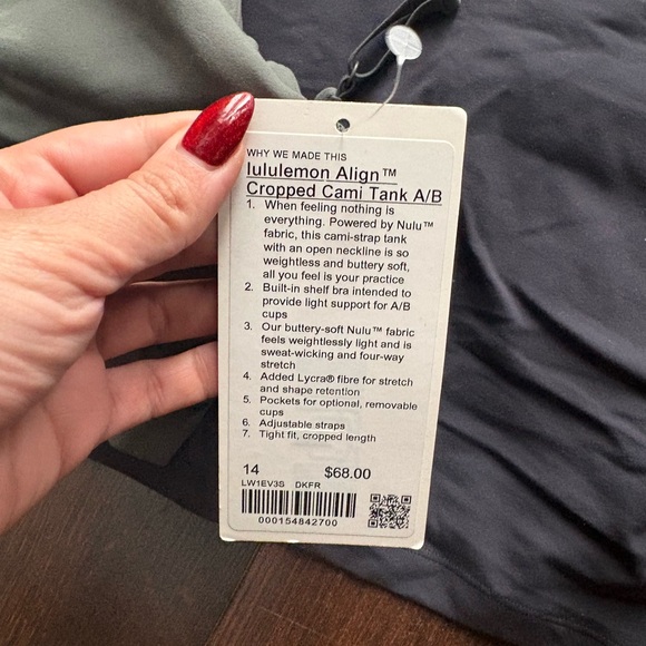 lululemon athletica Dual Cami Set in Charcoal and Olive - Picture 2 of 4